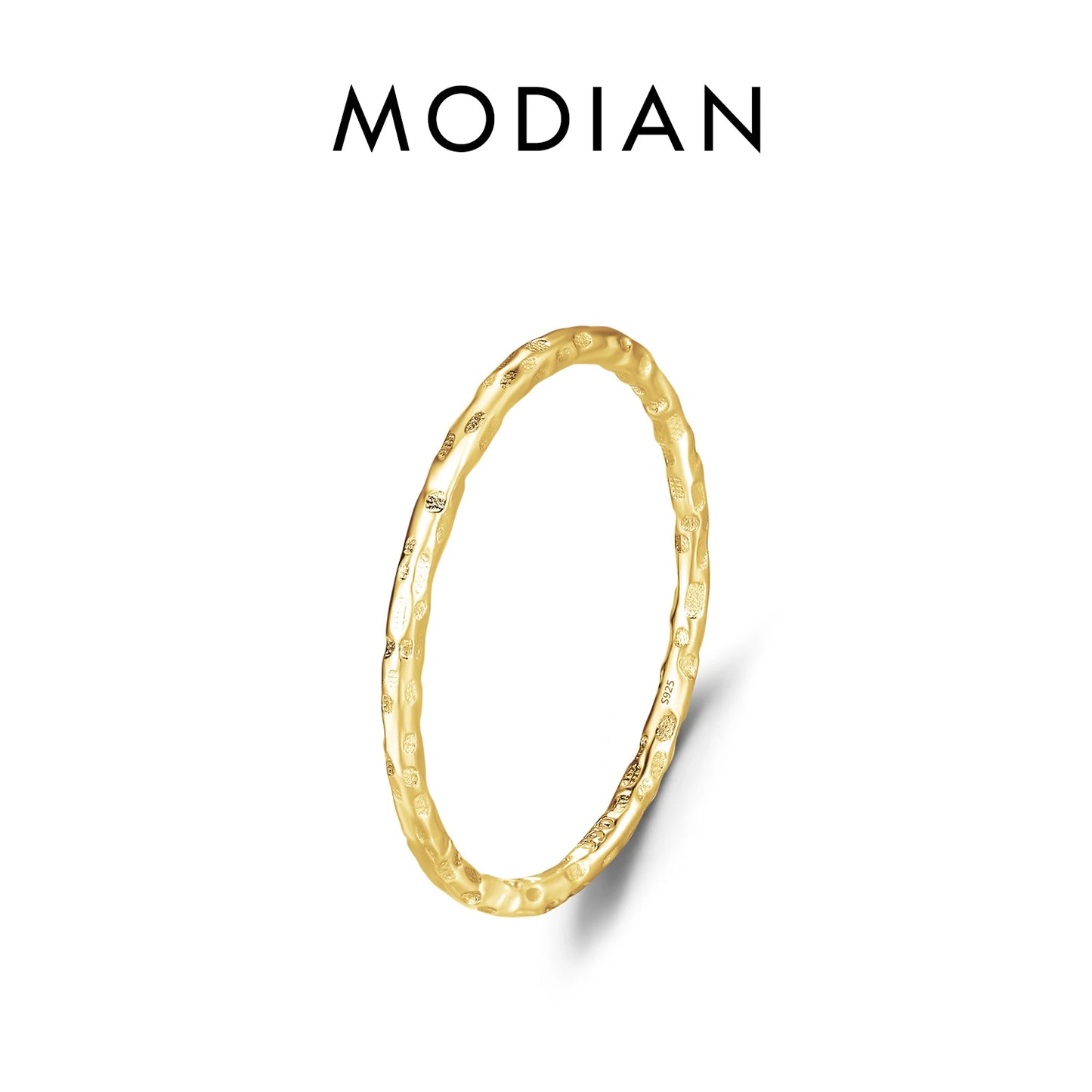 Faceted Stackable Sterling Silver Ring
