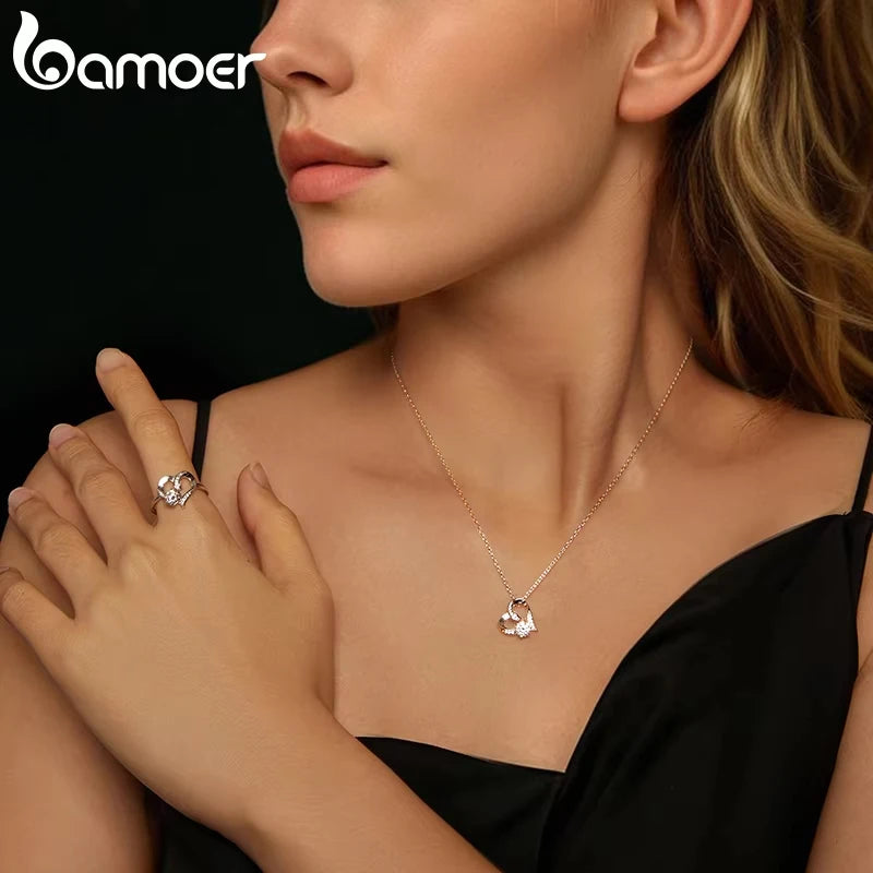 Moissanite Heart Pendant Necklace