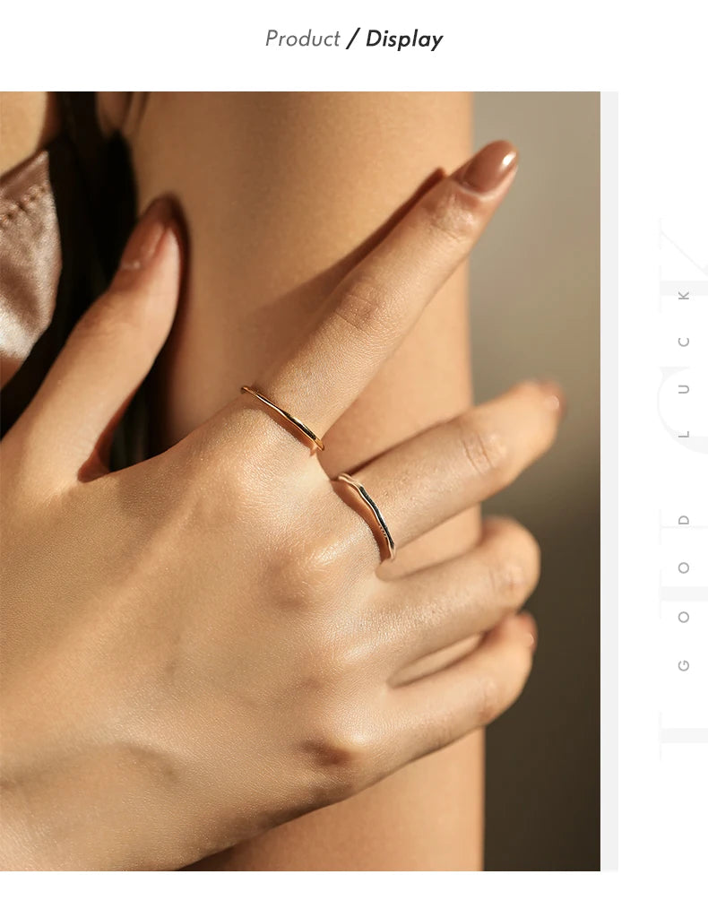 Twisted Stackable Sterling Silver Ring