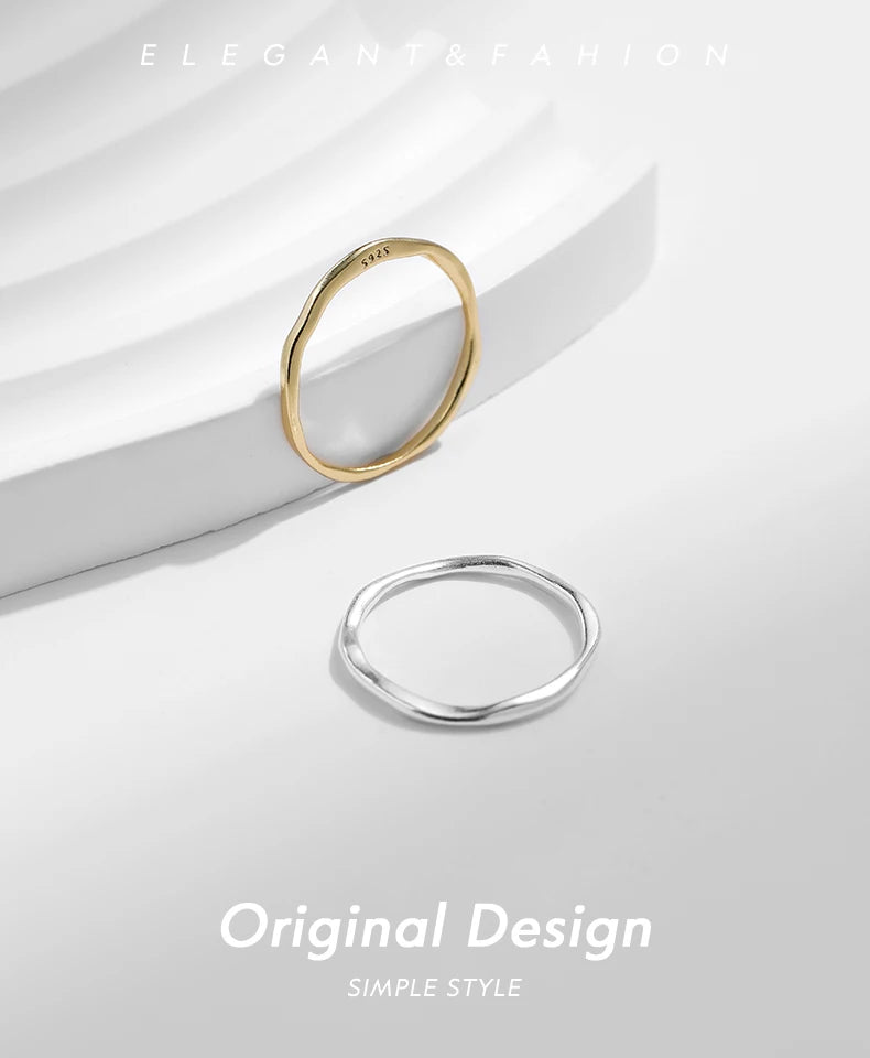 Twisted Stackable Sterling Silver Ring