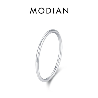 Minimalist Stackable Sterling Silver Ring
