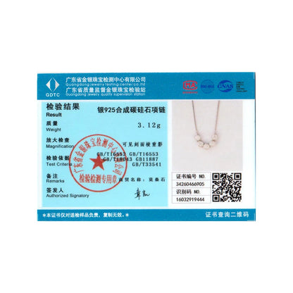 1ct Bezel Moissanite Sterling Silver Pendant Necklace
