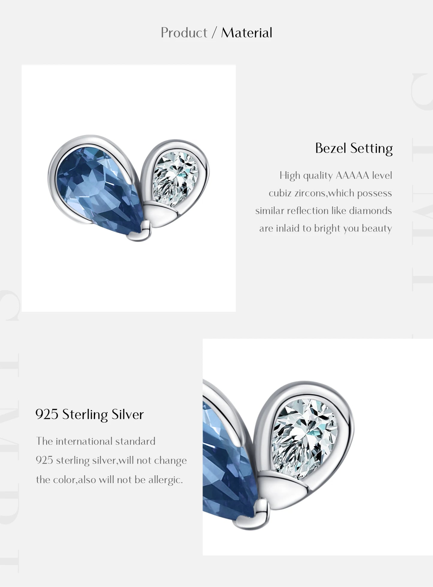 Colorful Heart Sterling Silver Stud Earrings