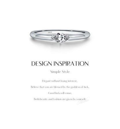 Marquise Cubic Zirconia Sterling Silver Ring