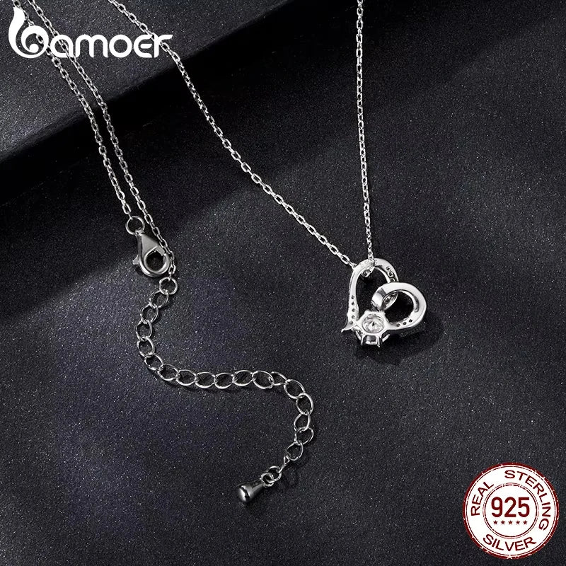 Moissanite Heart Pendant Necklace