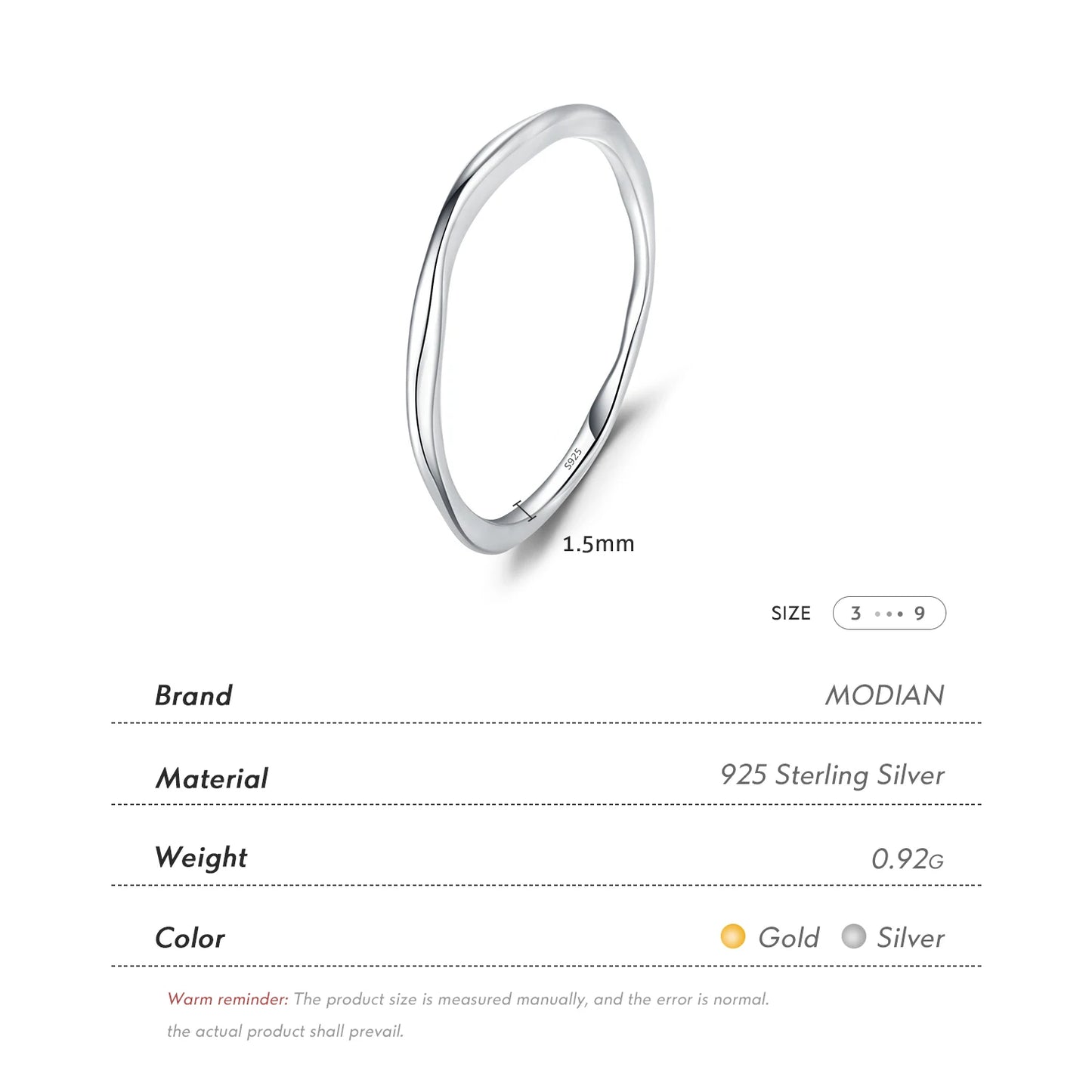 Twisted Stackable Sterling Silver Ring
