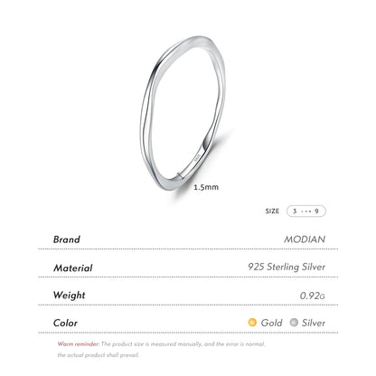 Twisted Stackable Sterling Silver Ring