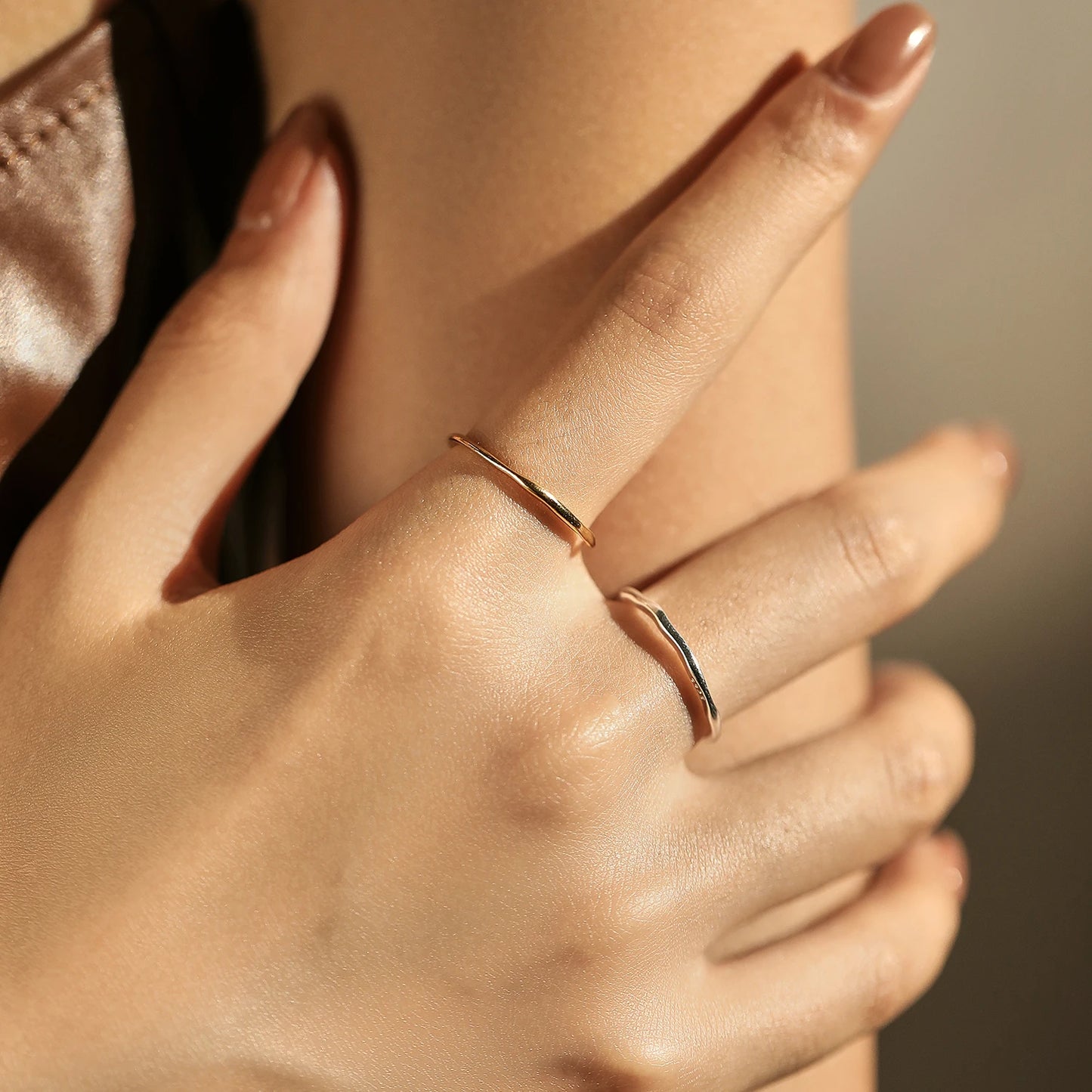 Twisted Stackable Sterling Silver Ring