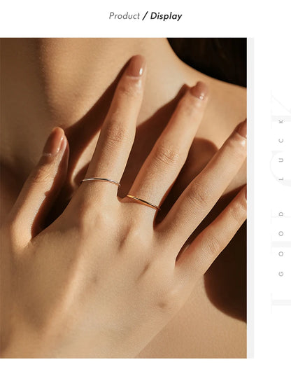 Minimalist Stackable Sterling Silver Ring
