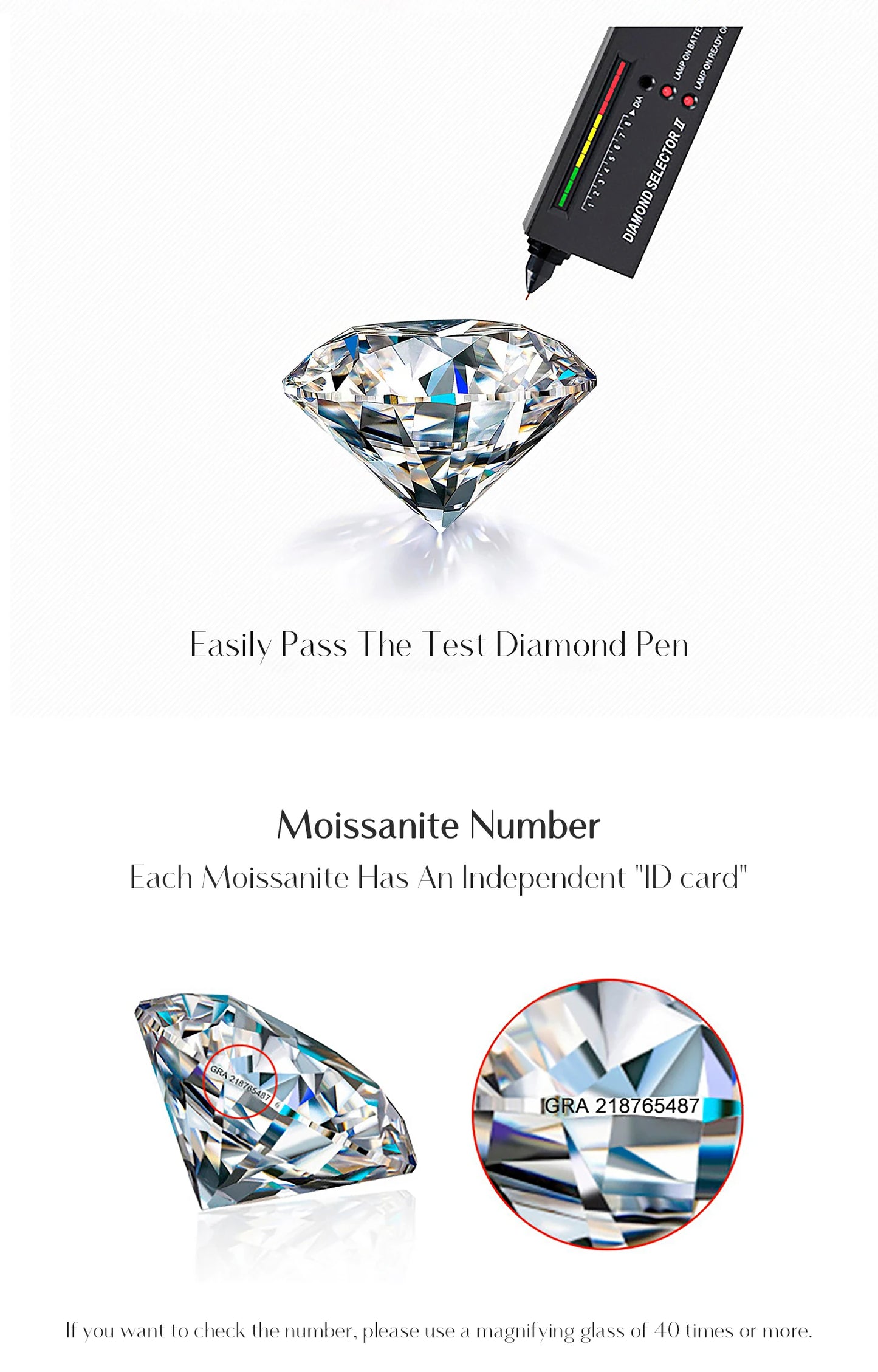 Moissanite Eternity Sterling Silver Band Ring