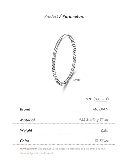 Faceted Stackable Sterling Silver Ring