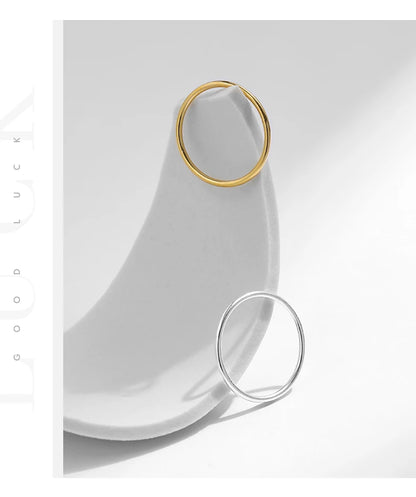 Minimalist Stackable Sterling Silver Ring