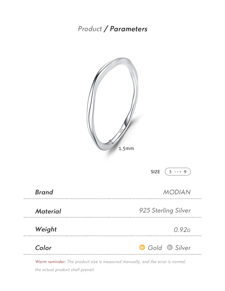 Twisted Stackable Sterling Silver Ring