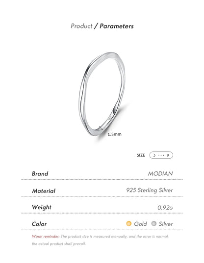 Twisted Stackable Sterling Silver Ring
