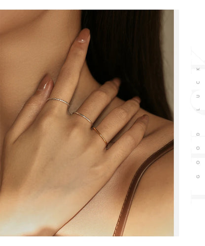 Faceted Stackable Sterling Silver Ring