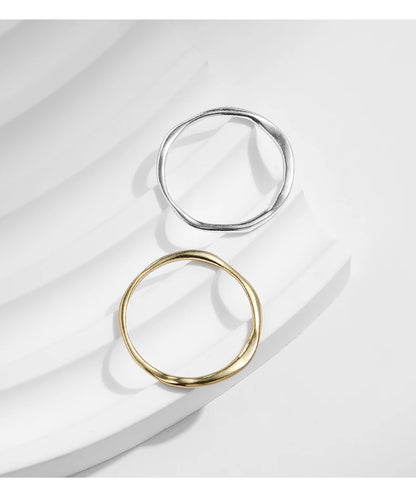 Twisted Stackable Sterling Silver Ring