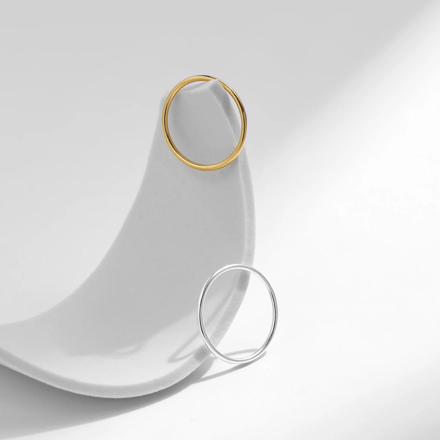 Minimalist Stackable Sterling Silver Ring