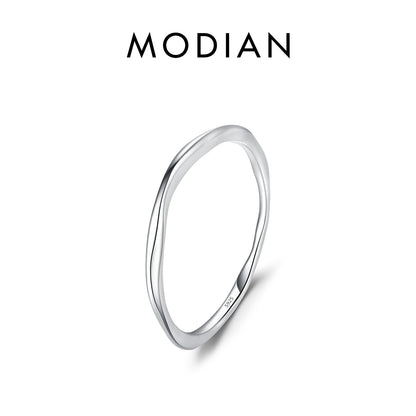Twisted Stackable Sterling Silver Ring