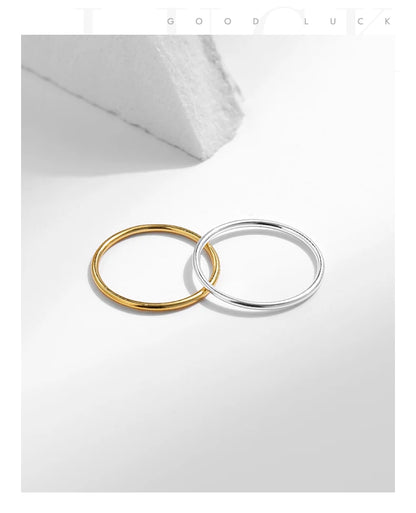 Faceted Stackable Sterling Silver Ring
