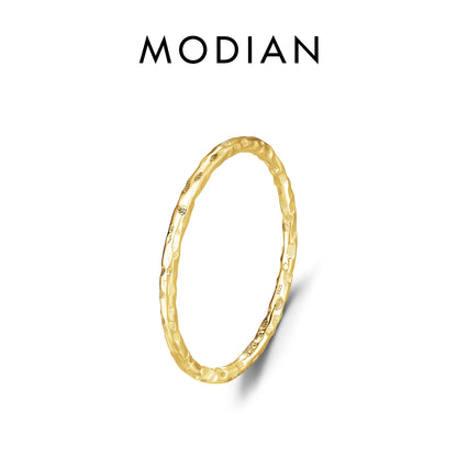Faceted Stackable Sterling Silver Ring