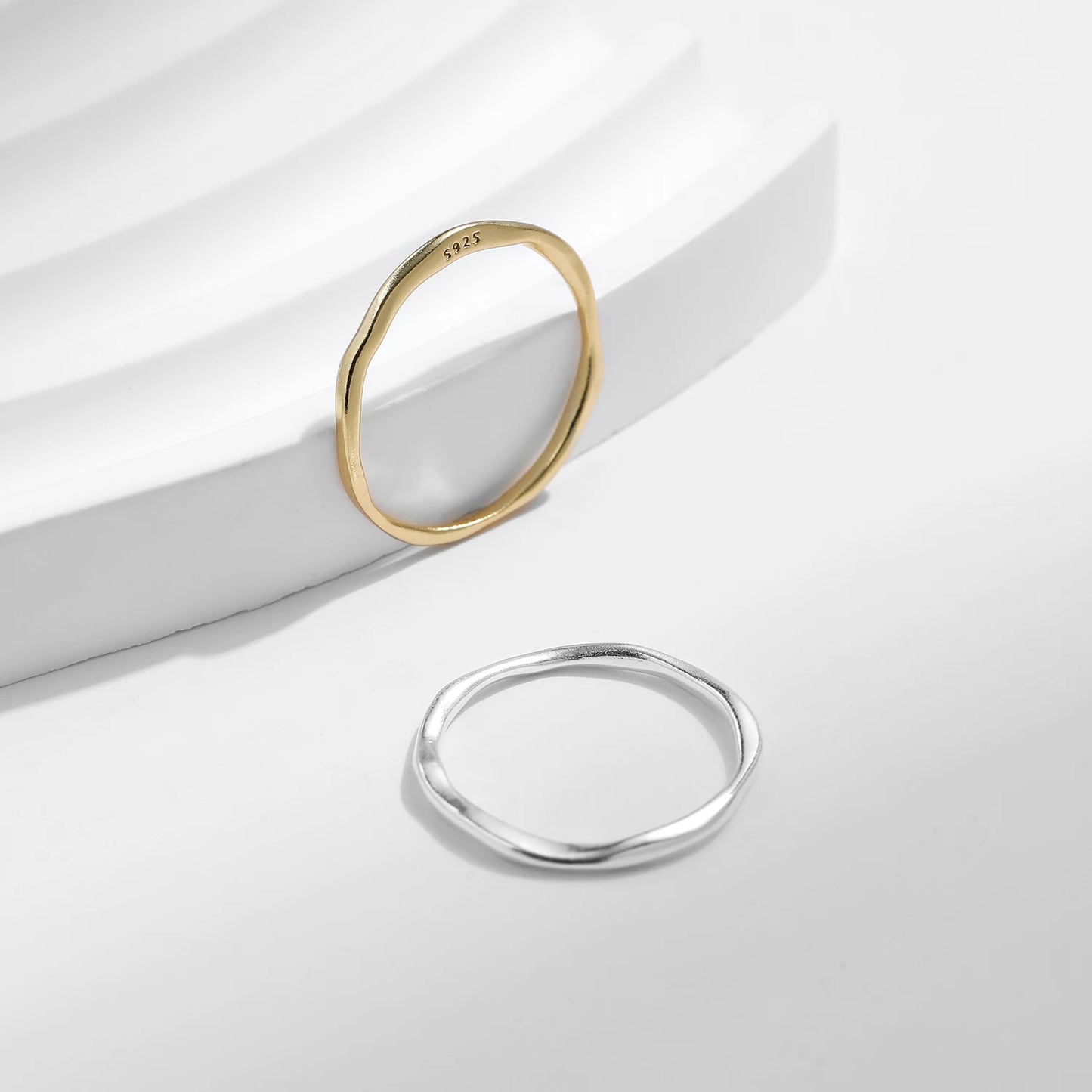 Twisted Stackable Sterling Silver Ring