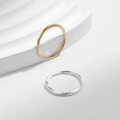 Twisted Stackable Sterling Silver Ring