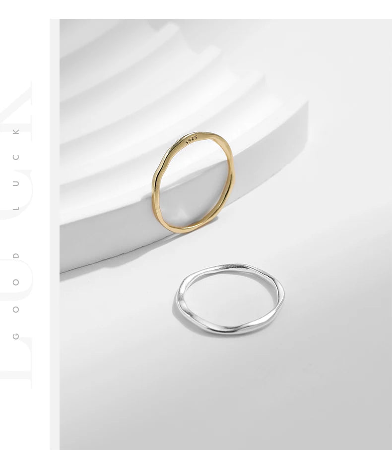 Twisted Stackable Sterling Silver Ring
