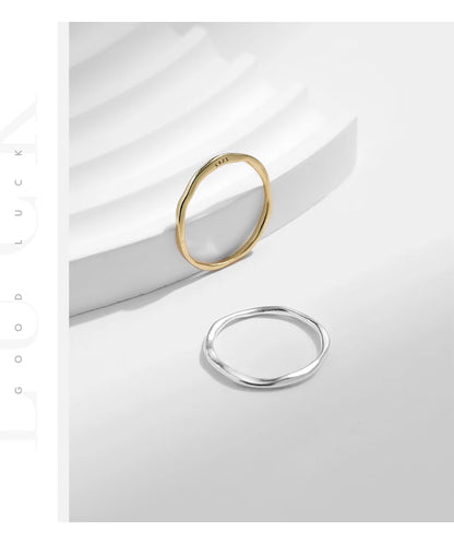 Twisted Stackable Sterling Silver Ring