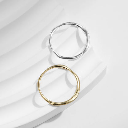 Twisted Stackable Sterling Silver Ring