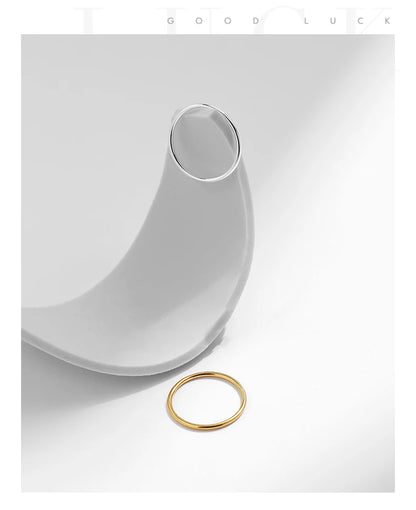 Minimalist Stackable Sterling Silver Ring