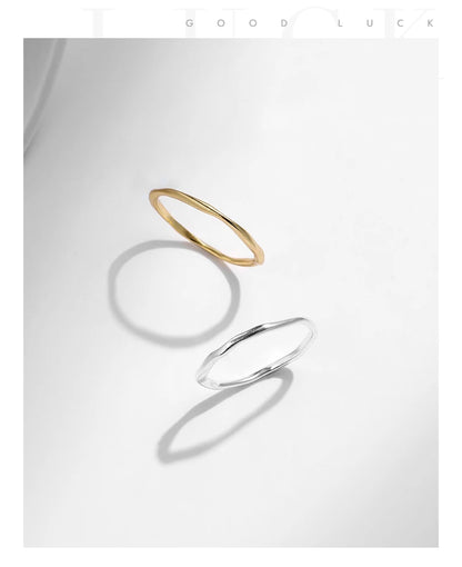 Twisted Stackable Sterling Silver Ring